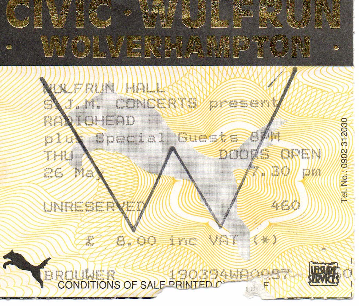 8. Wolverhampton, Wulfrun Hall, 26 May 1994