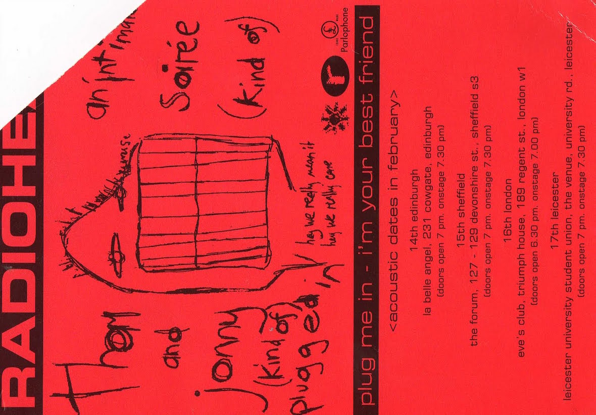 14. Edinburgh, La Belle Angel, 14 February 1995. Thom & Jonny (Kind of) Plugged In